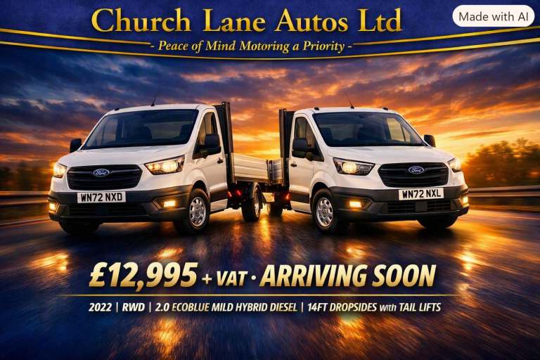 2022 Ford Transit 2.0 EcoBlue 130ps Chassis Cab CHASSIS CAB Diesel/Electric Hybrid Manual