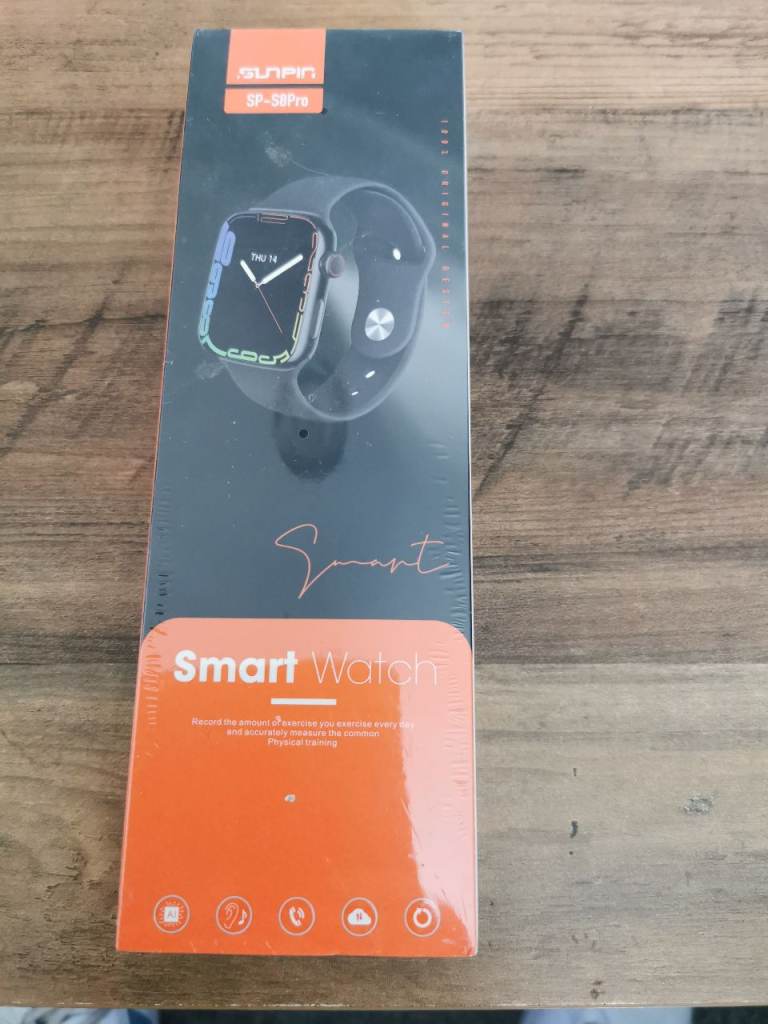 Smart watch, new, sealed in box. 