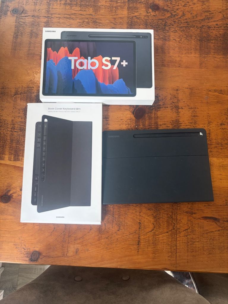 Samsung Galaxy Tab S7+ 128GB – Keyboard, Pen & Box