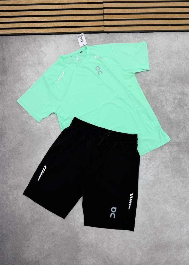 New Men's Sports T-Shirt & Shorts Set – Various Colours