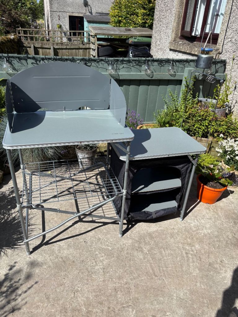 AIRGO Camping Cooker Stand with Storage – Used Condition