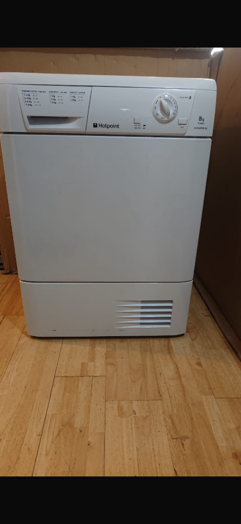 White Hotpoint tumble dryer