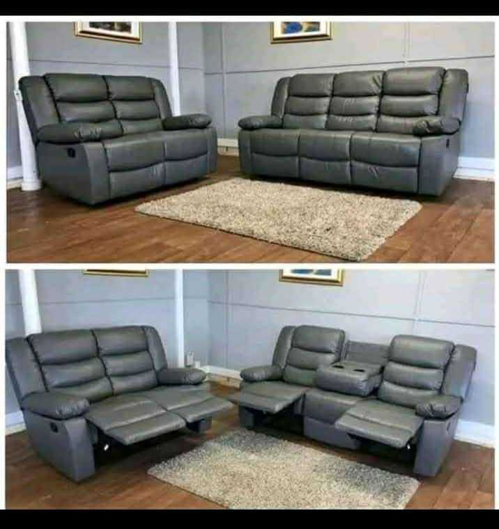 New Roma Recliner Sofa Collection — Corner & 3+2 Seater | Grey & Black Colour Available For Sale