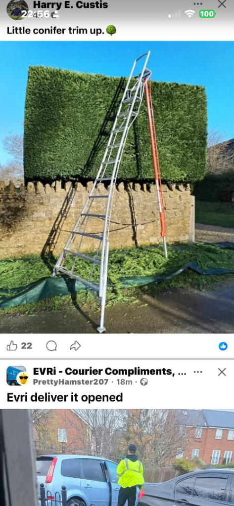 WANTED TRIPOD LADDER  8/10 ft adjustable Red & Silver