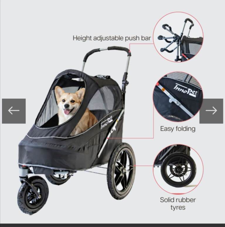 Innopet Sporty Black EVR Dog Stroller