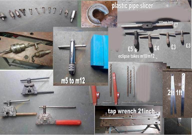 Assorted Engineering Hand Tools – Tap Wrenches, Drills & More PRICES FROM £1 EACH ITEM