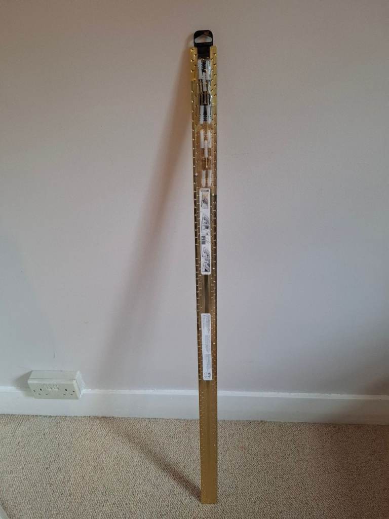 Carpet to Carpet 0.9m Floor Double Door Bar - Gold Metal Threshold Trim Strip