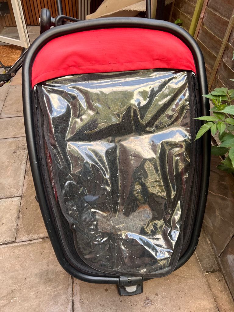 Hamax twin child bike trailer 
