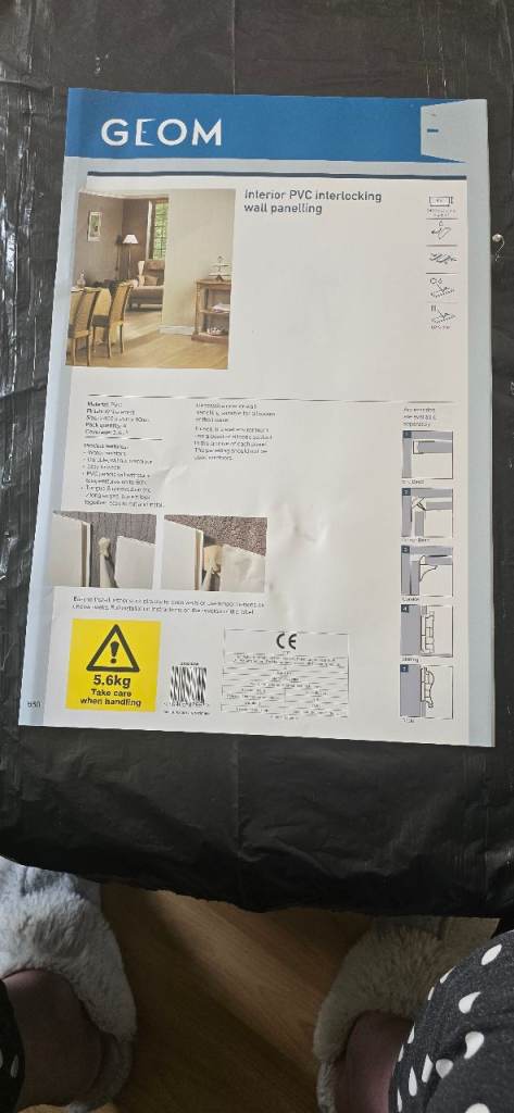 2 Interior PVC Interlocking Wall Panels