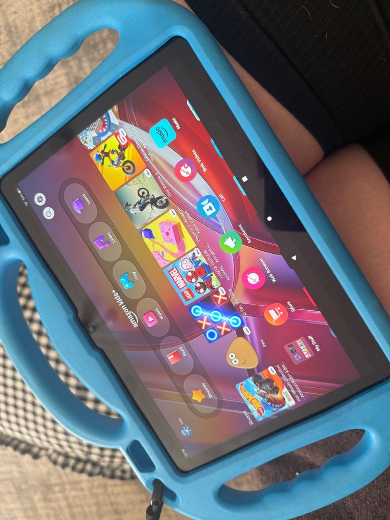 Amazon Fire Kids Tablet – Black with Blue Case