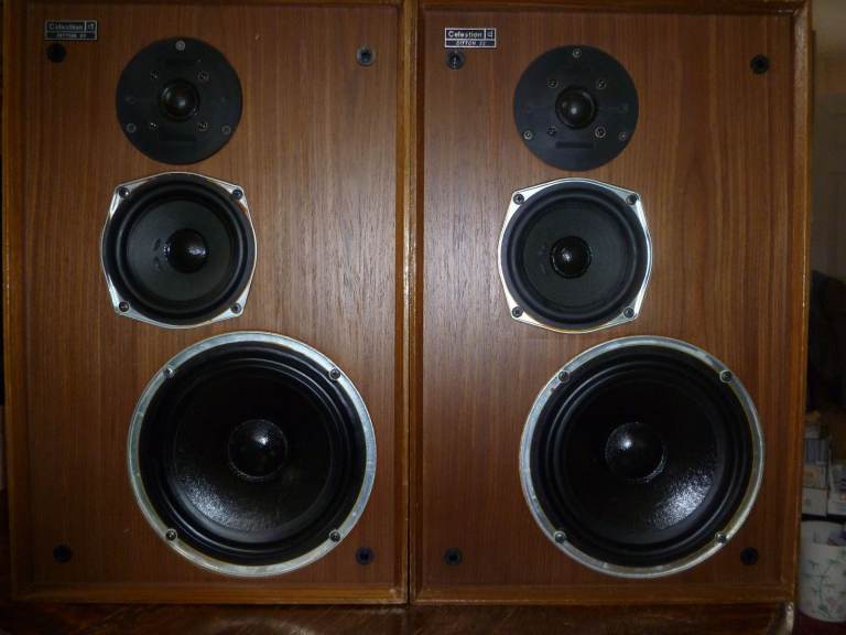 Celestion Ditton 22 Made in England Big Heavy Quality Sound Vintage Matching Stereo Hifi Speakers