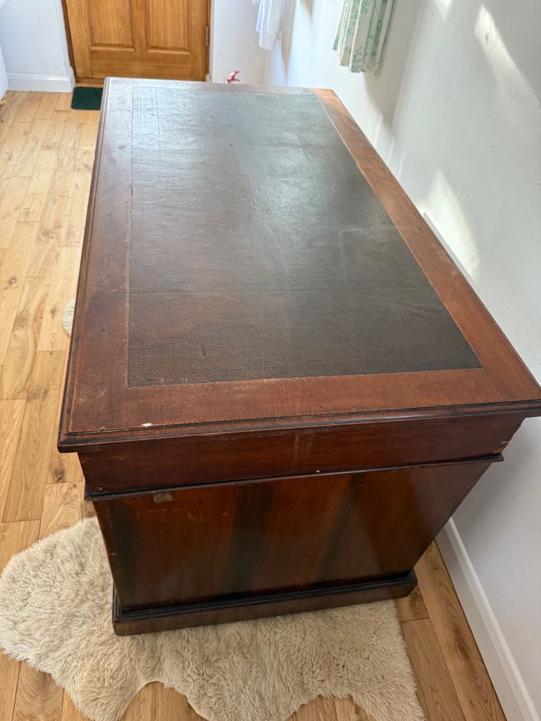3 piece leather desk