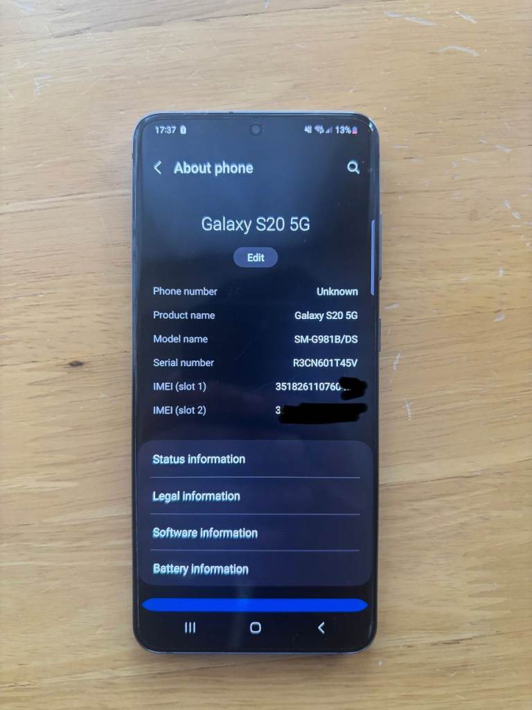 Samsung S20 5G 128GB