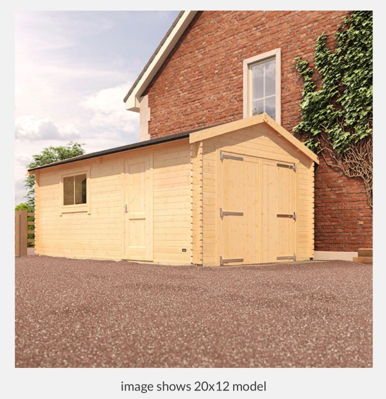 44mm Log Cabin Garage