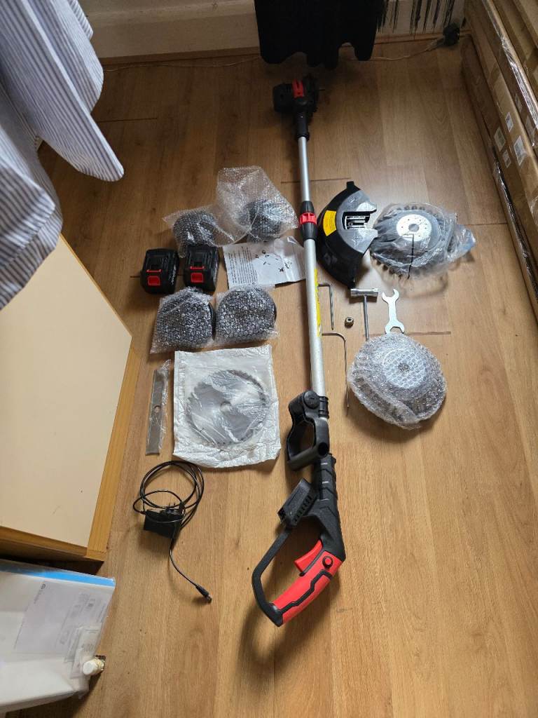 Garden Strimmer Cordless Strimmer BRUSHLESS Cordless Strimmer with Blades 