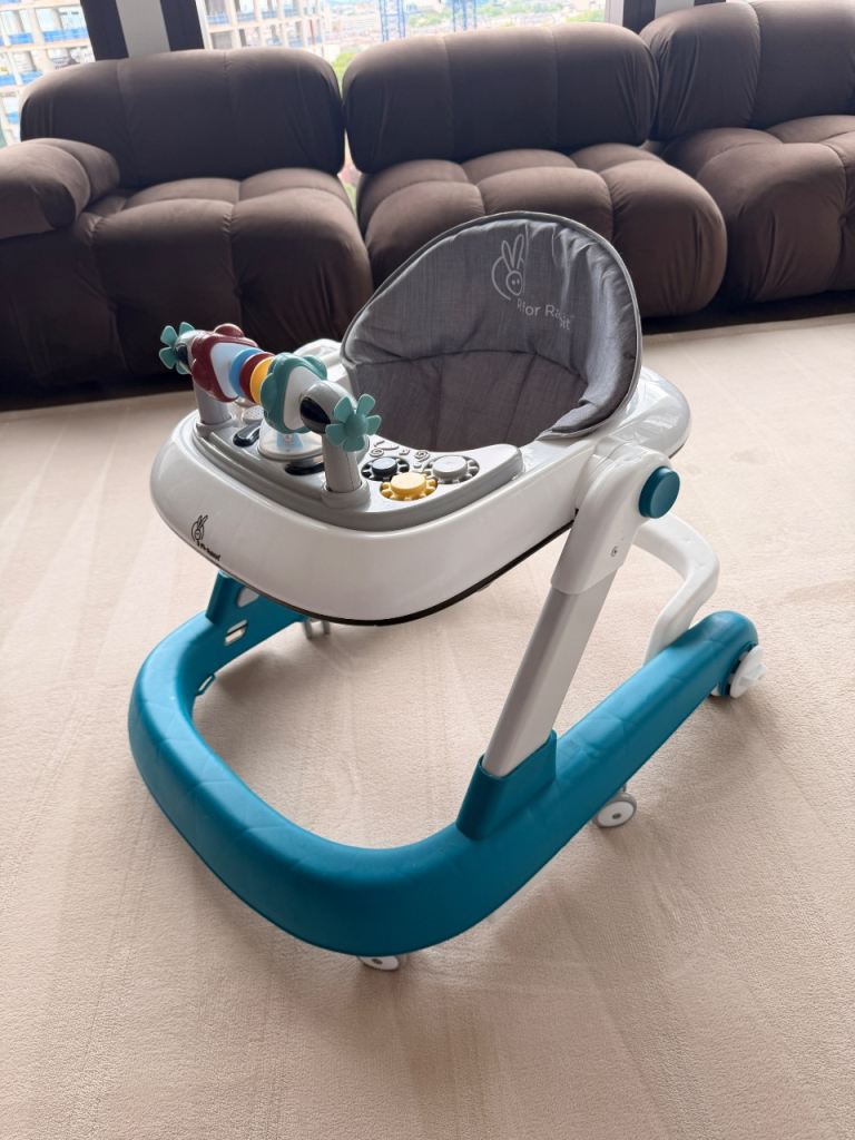 R for Rabbit Baby Walker with Activity Tray – As Good As New