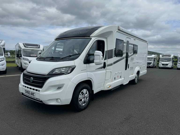 2015 BESSACARR 494 4 BERTH FIXED BED MOTORHOME WITH ONLY 16K MILES ANDERSON MOTORHOME SALES.