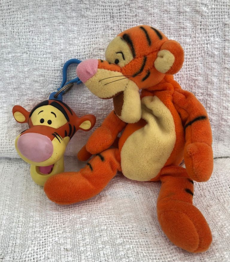 Disney TIGGER Soft Toy and Pram Charm / Bag Clip
