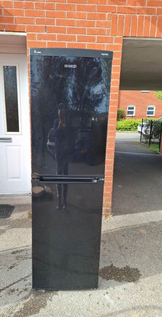 A+ class Frost free Beko black fridge freezer 