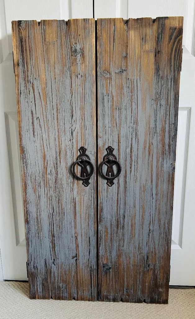 French chic shutter jewellery holder grey UNIQUE PIECE