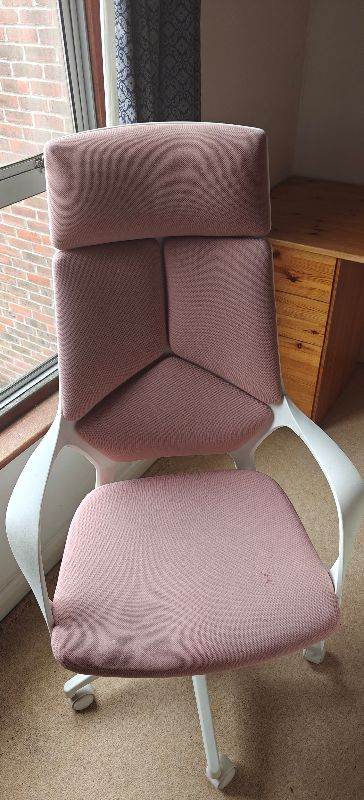 Habitat Alma High Back Office Chair - Pink
