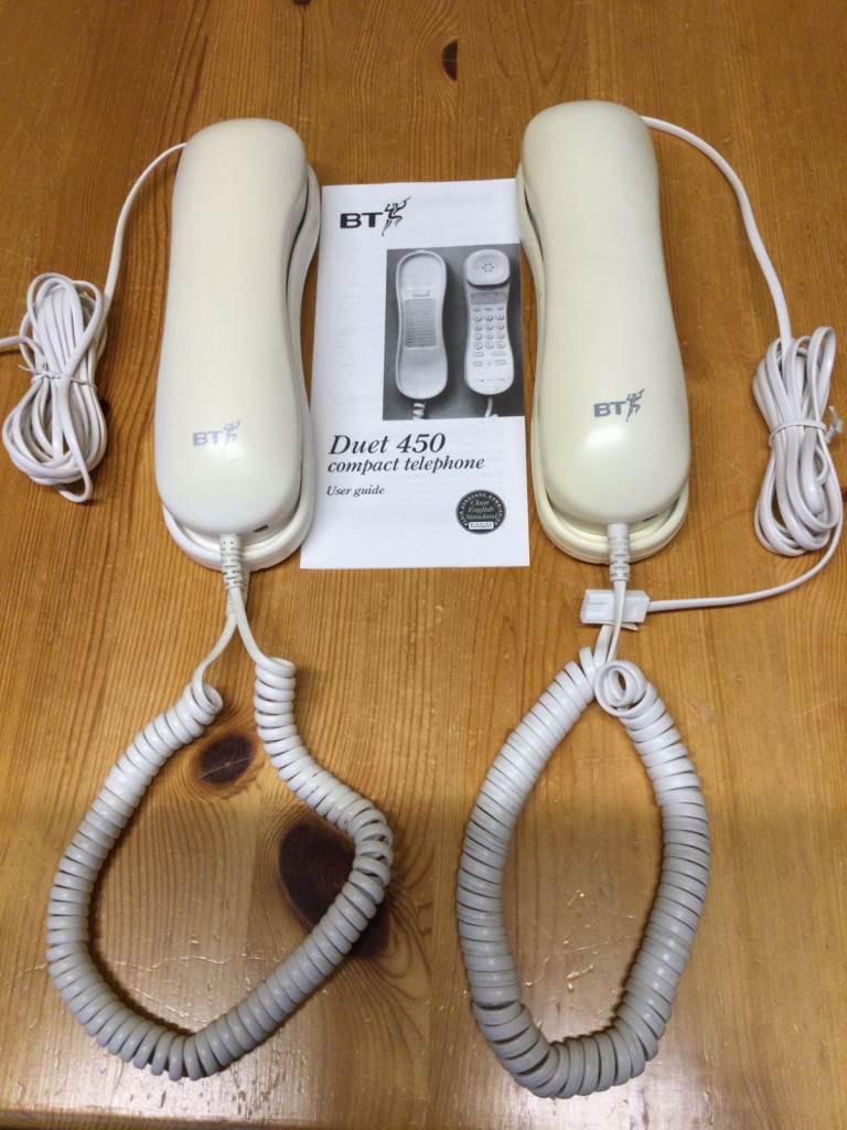 Pair of BT Duet 450 Phones for use on Landline