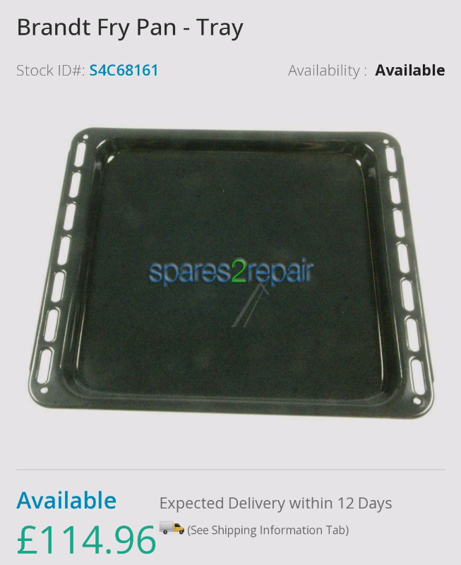 Brandt Fry Pan - Tray