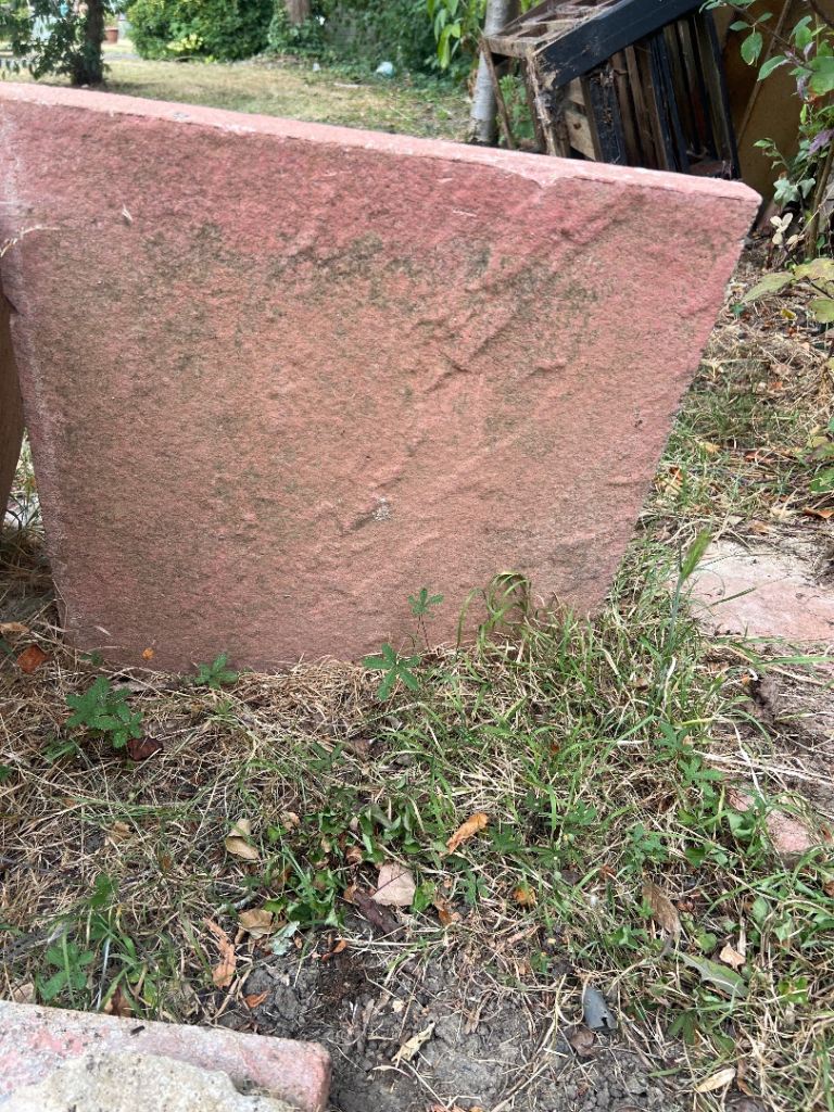 Used red paving slabs 450x450