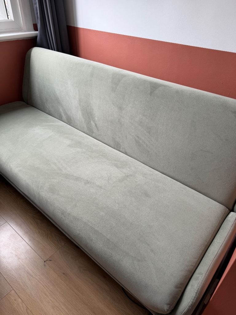Moby Click Clack Sofa Bed, Pale Sage Recycled Velvet