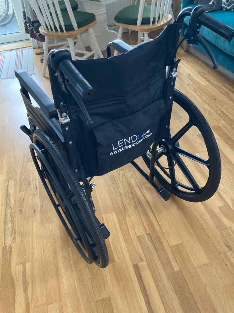 Lightweight aluminium wheelchair.
