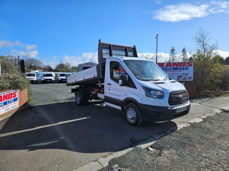 2019 ON A 69 PLATE FORD TRANSIT 350 130 BHP TWIN WHEEL D/CAB TIPPER ULEZ FREE 