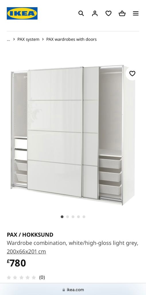 Wardrobe with mirror ( IKEA ) £500