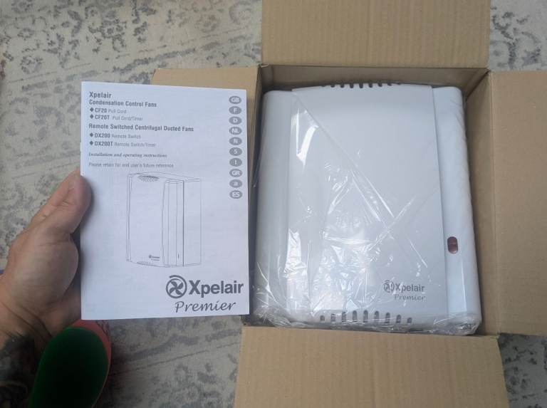 New Xpelair Premier DX200T Extractor Fan – Unused in Box