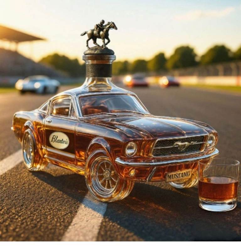 Mustang Car Whiskey Decanter for HomeBar Enthusiasts.