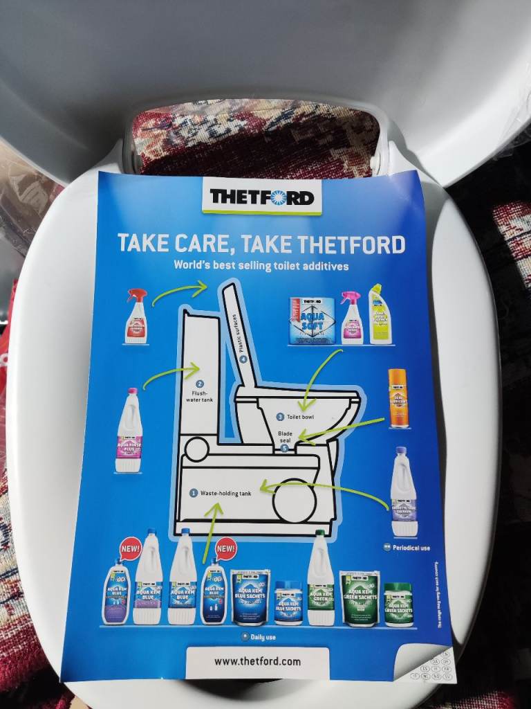 Thetford toilet seat with cover - Unused