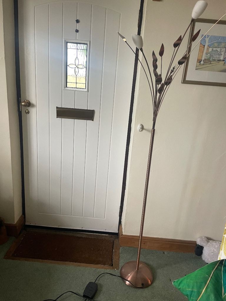 Copper standard floor lamp 