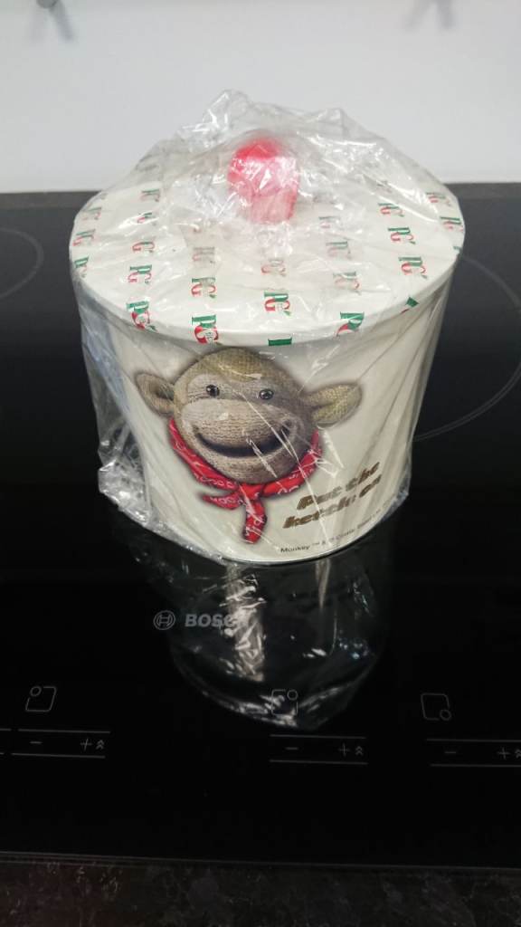 PG TIPS MONKEY TEA CADDY NEW 