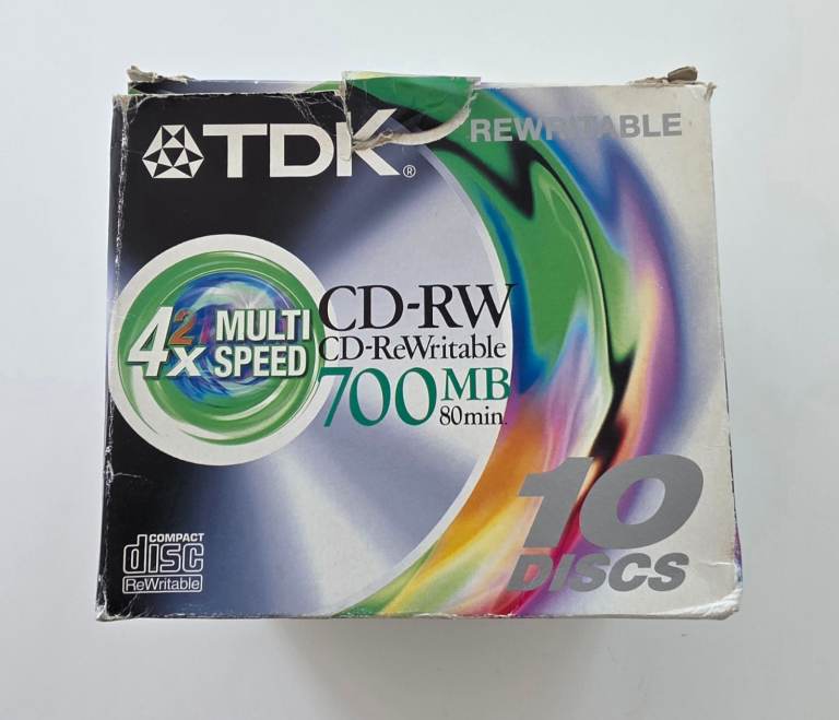 TDK CD-RW 700MB 80min Multi-Speed Blank Discs