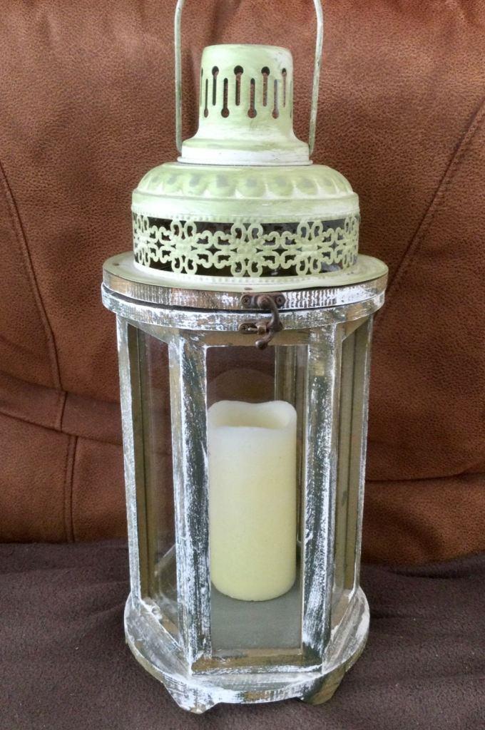 Large Decorative Lantern with LED Twinkling Candle