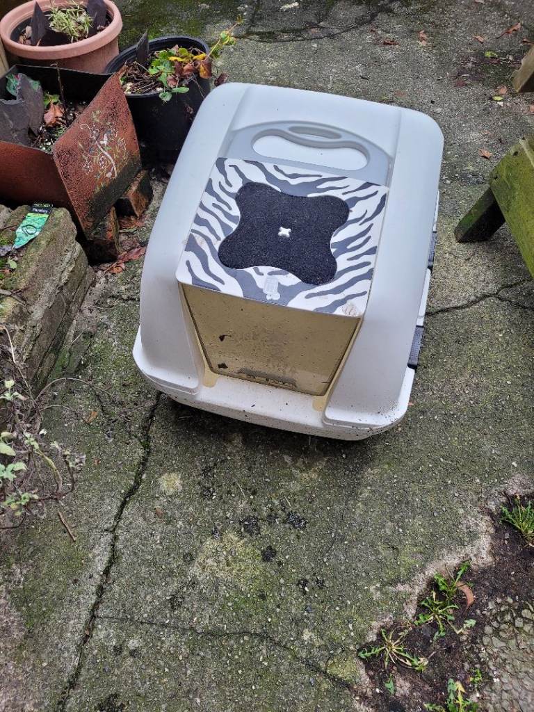 Double cat litter tray