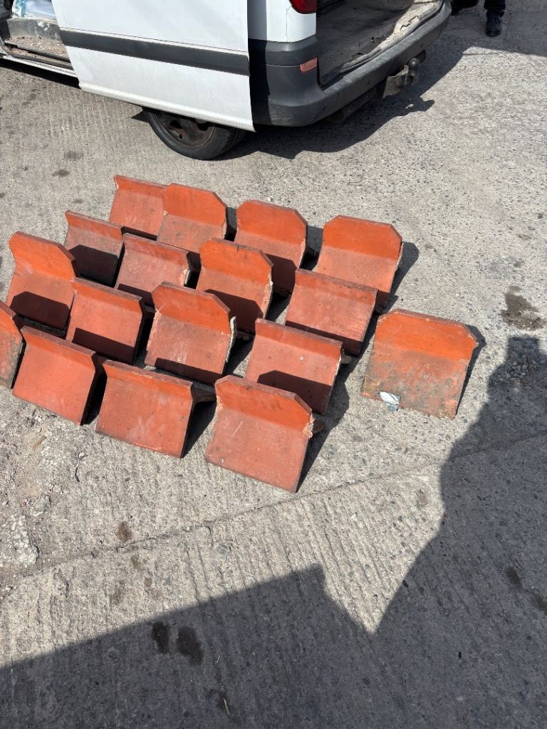 Roof Ridge Tiles – Red, Good Condition