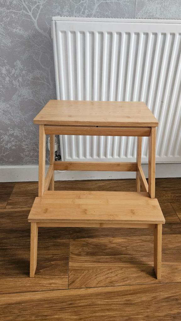 Ikea Wooden Step Stool – Handy for Kitchen or Kids