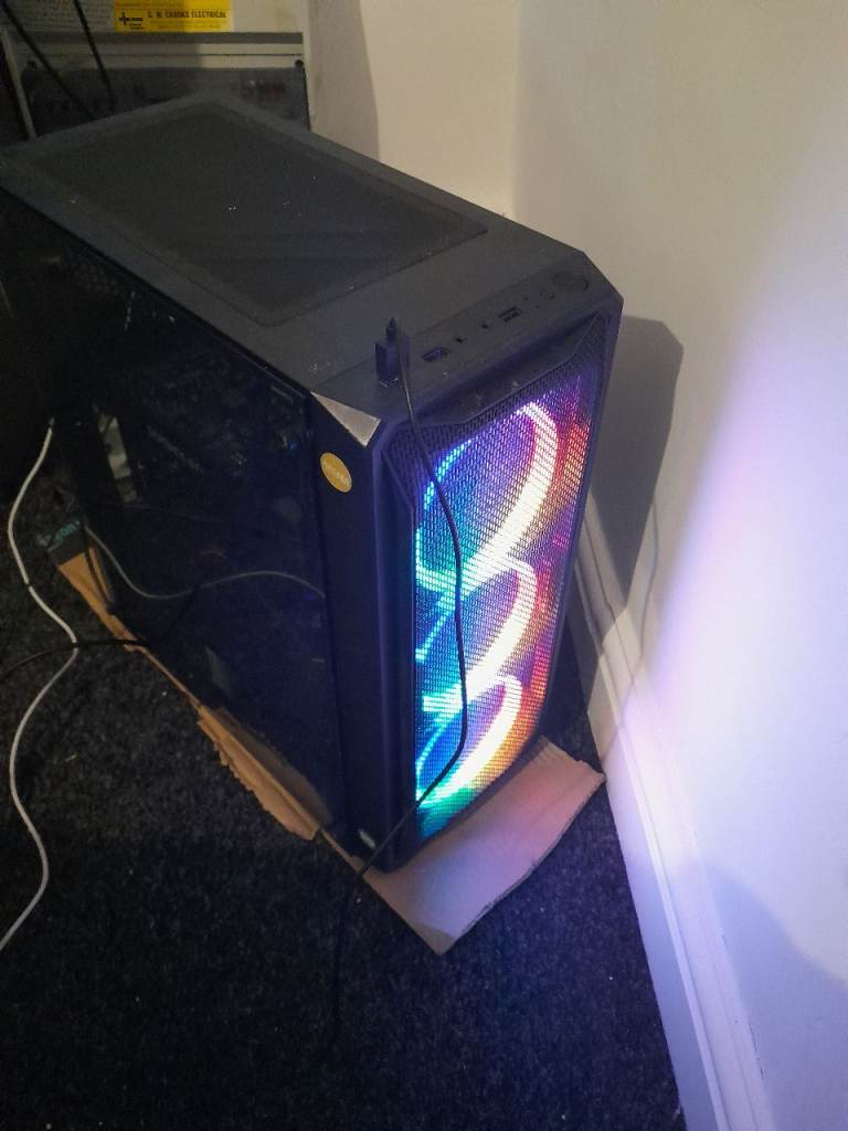 Gaming PC Desktop Tower - RGB Fans, Good Condition