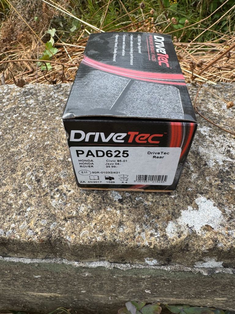 DriveTec PAD625 rear brake pads