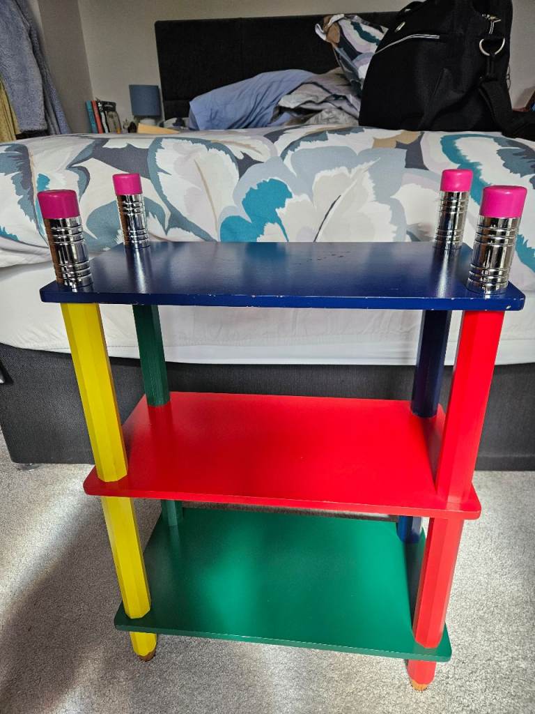 Colourful Kids Bookshelf/Storage Unit – some marks