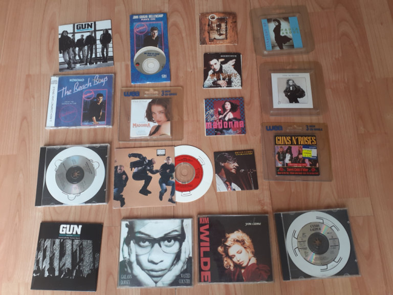 25 x 3" cd singles kim wilde madonna guns roses 