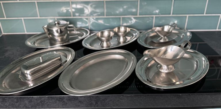 Stainless Steel Serving Set -13 pieces. 