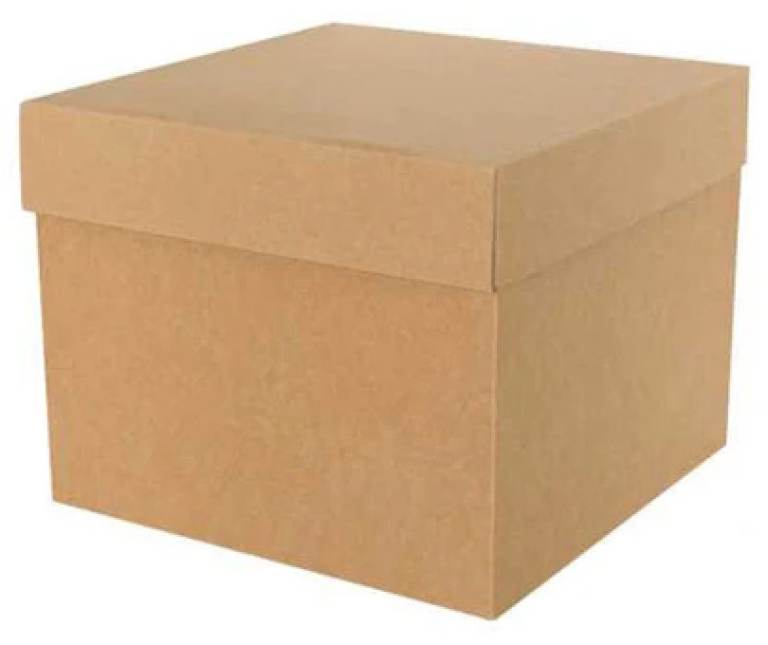 Small boxes with lid (Pack of 18) natural brown. perfect for medium hamper, gift sets, storage etc.