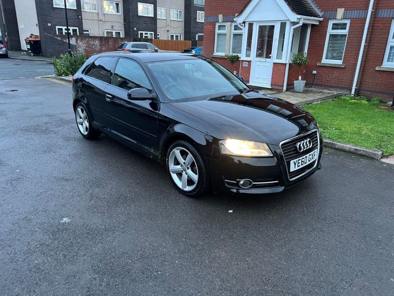 2010 60, AUDI A3 1.6 TECHNIK, MANUAL, 77K MILES, BLACK LEATHER, MOT, ULEZ FREE, SUB AND AMP