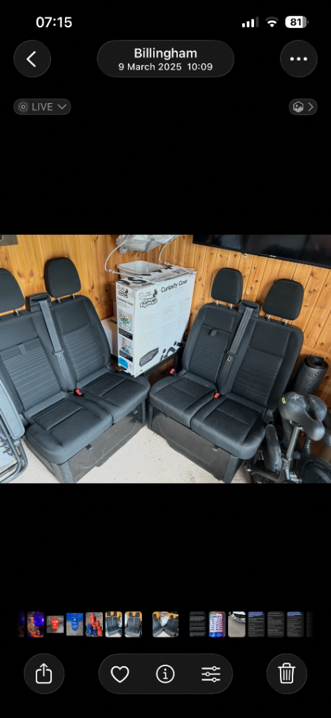 Transit custom seats